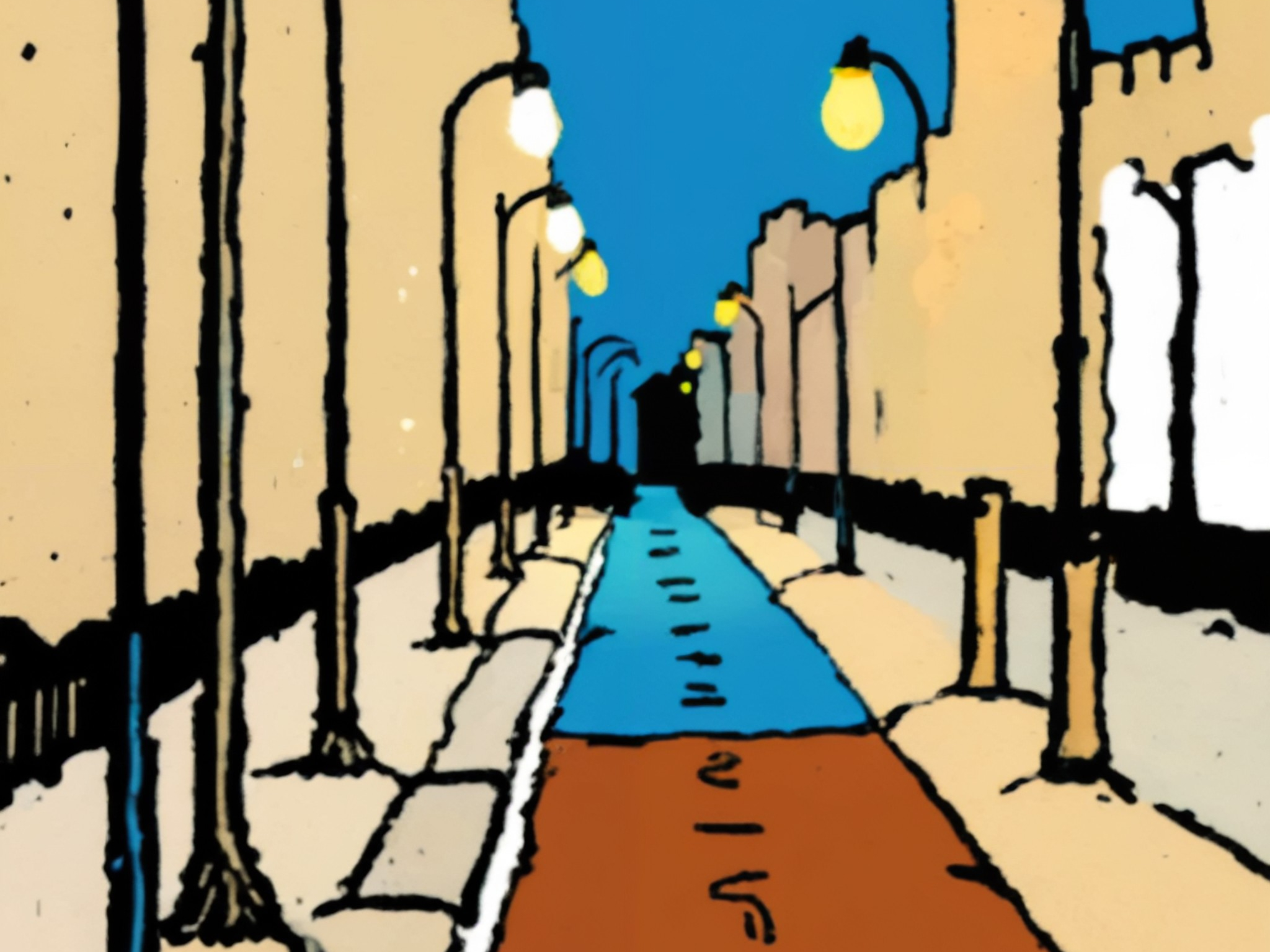 Ich geh’ mit meiner Laterne: die absurde Dauerbaustelle Stralauer Allee